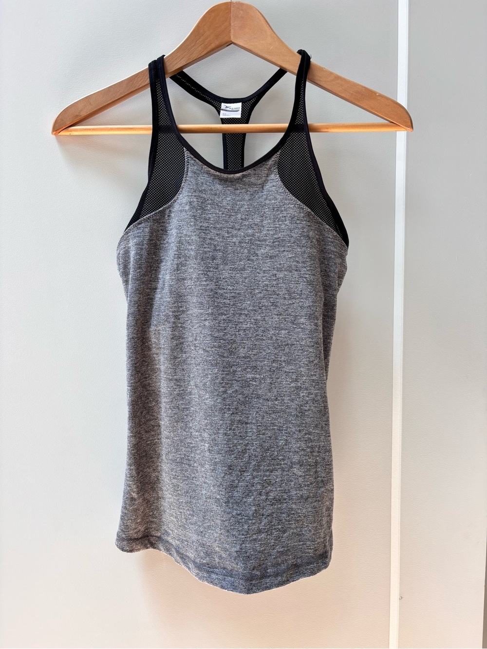 Old Navy Gray Tank with Black Mesh Racerback